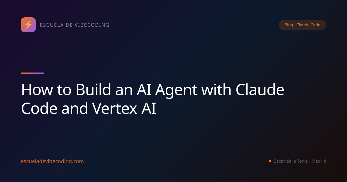 How to Build an AI Agent with Claude Code and Vertex AI