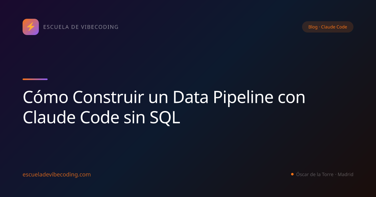 Cómo Construir un Data Pipeline con Claude Code sin SQL