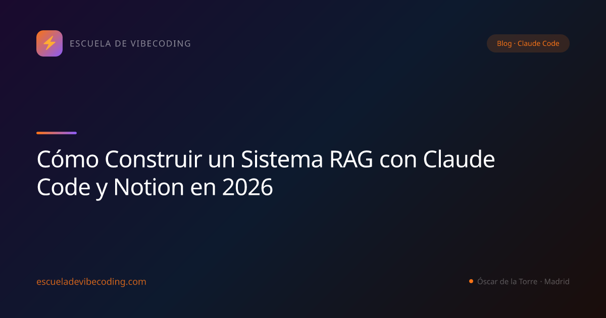 Cómo Construir un Sistema RAG con Claude Code y Notion en 2026