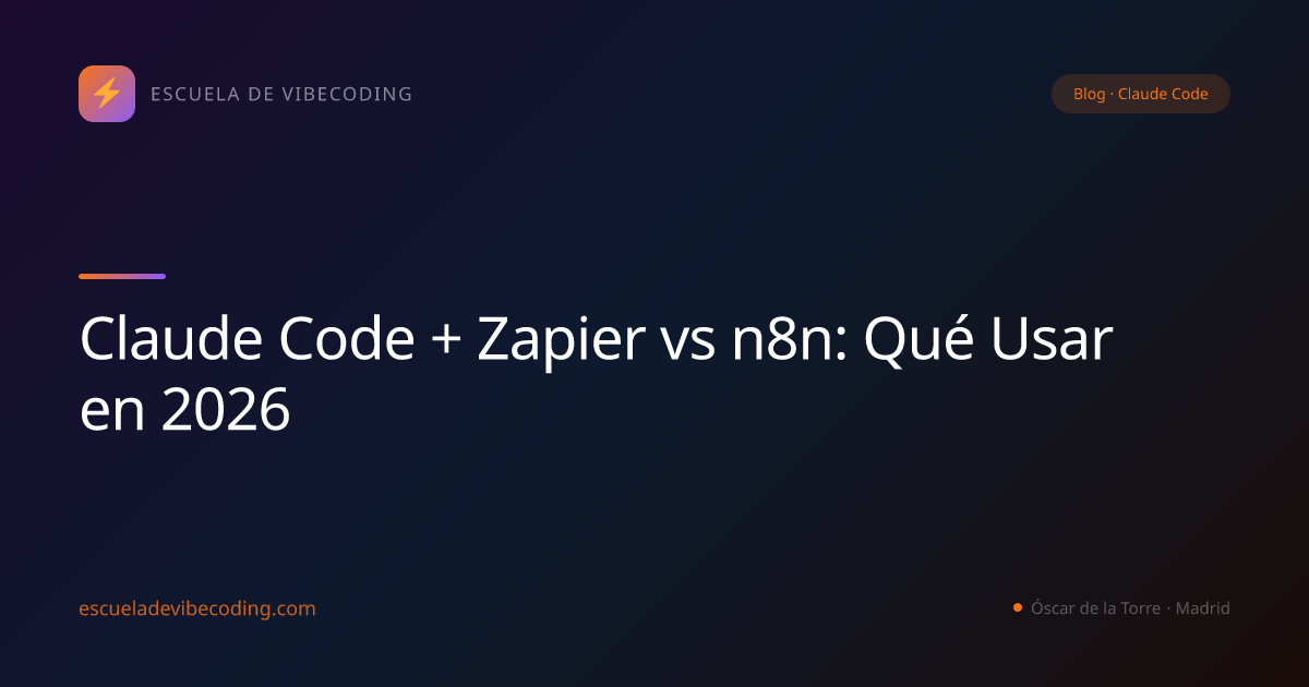 Claude Code + Zapier vs n8n: Qué Usar en 2026