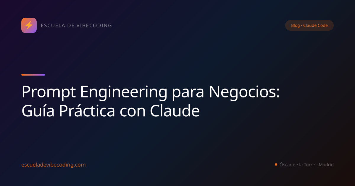 Prompt Engineering para Negocios: Guía Práctica con Claude